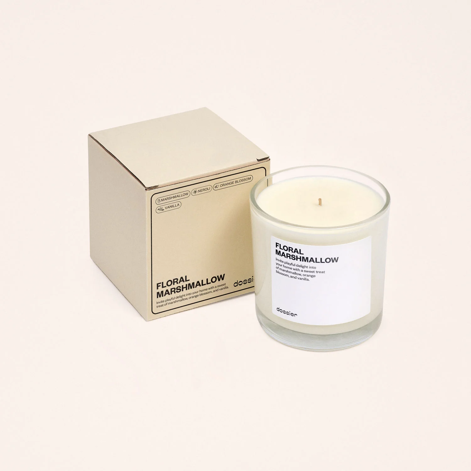 Floral Marshmallow Candle - Image 4