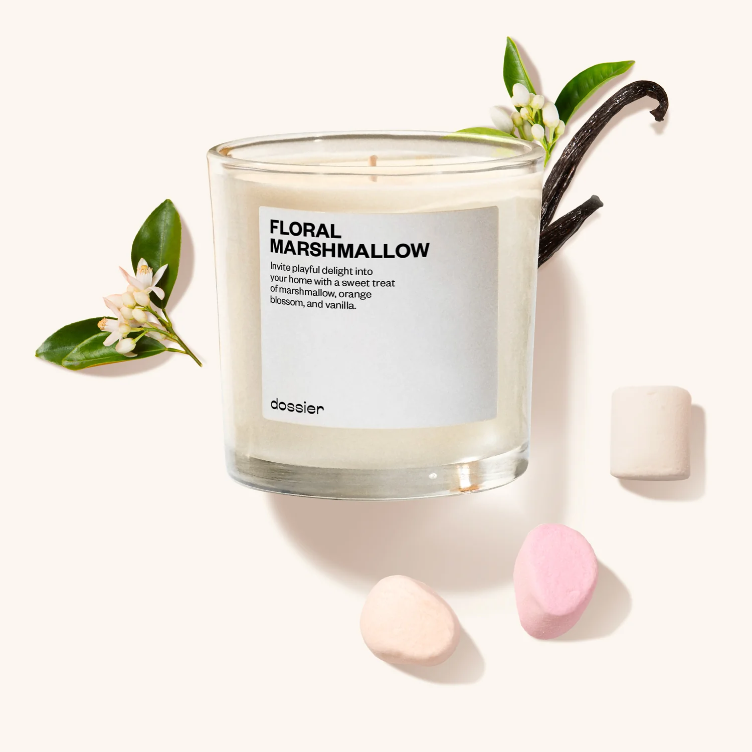 Floral Marshmallow Candle - Image 5