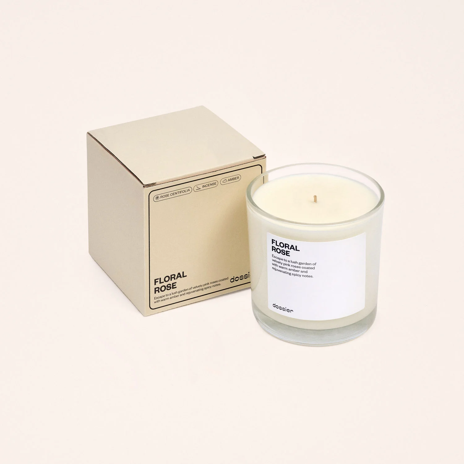 Floral Rose Candle - Image 4