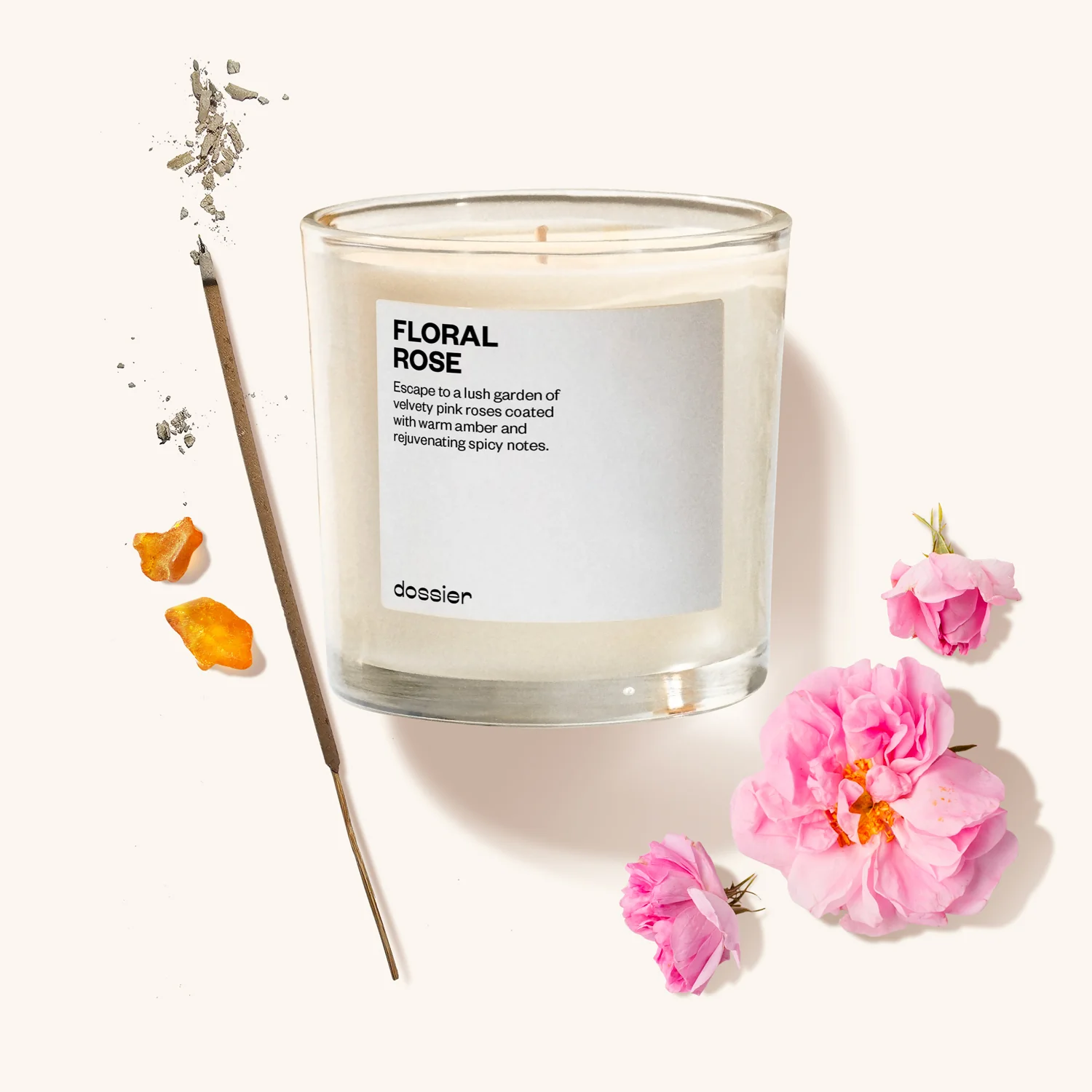 Floral Rose Candle - Image 5